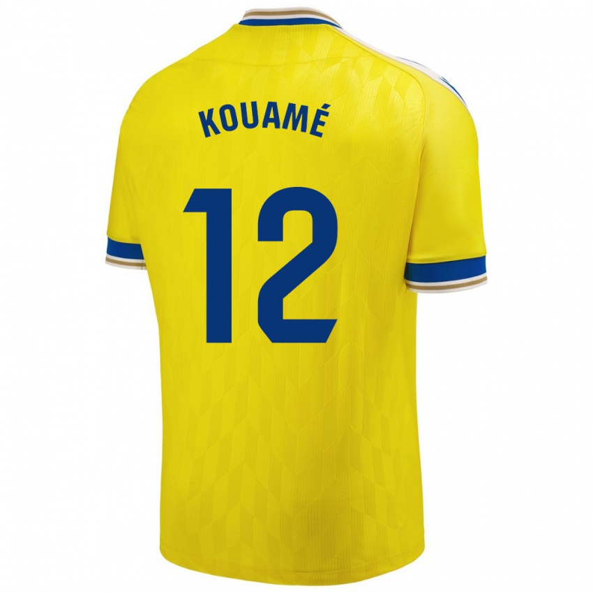 Dames Rominigue Kouamé #12 Geel Thuisshirt Thuistenue 2023/24 T-Shirt