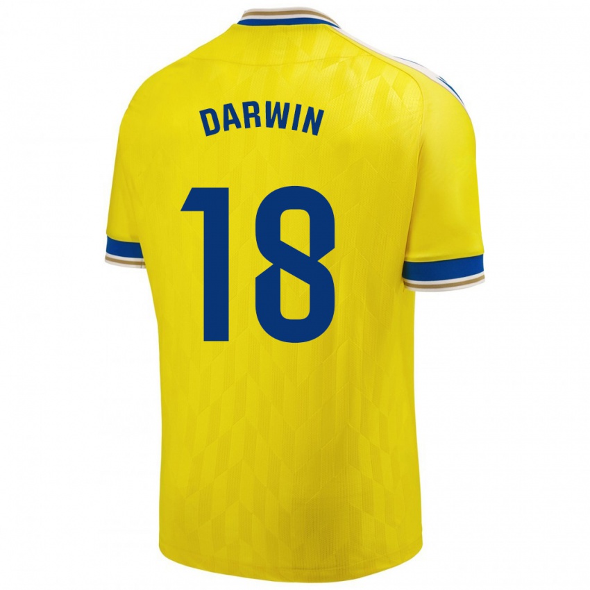 Dames Darwin Machís #18 Geel Thuisshirt Thuistenue 2023/24 T-Shirt