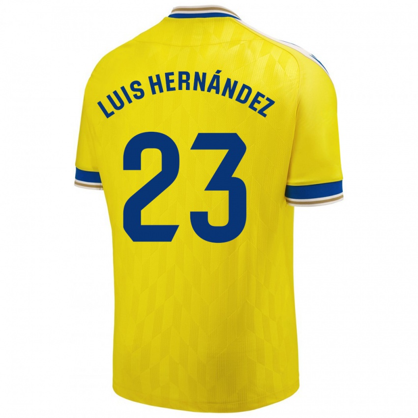 Dames Luis Hernández #23 Geel Thuisshirt Thuistenue 2023/24 T-Shirt