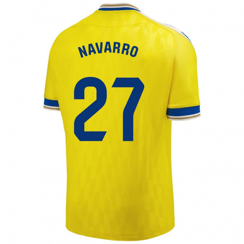 Dames Robert Navarro #27 Geel Thuisshirt Thuistenue 2023/24 T-Shirt