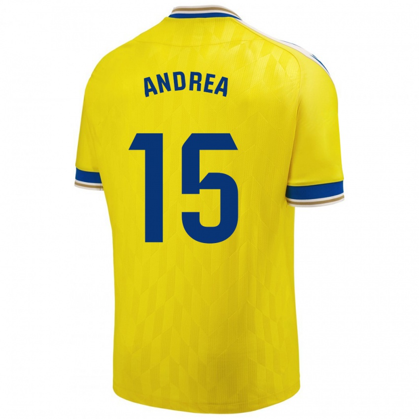 Dames Andrea Sánchez Moreno #15 Geel Thuisshirt Thuistenue 2023/24 T-Shirt