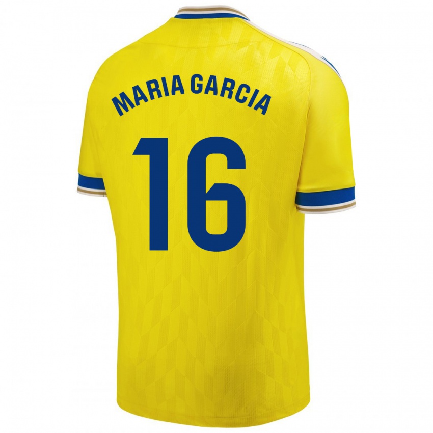 Dames Maria García Fernández #16 Geel Thuisshirt Thuistenue 2023/24 T-Shirt