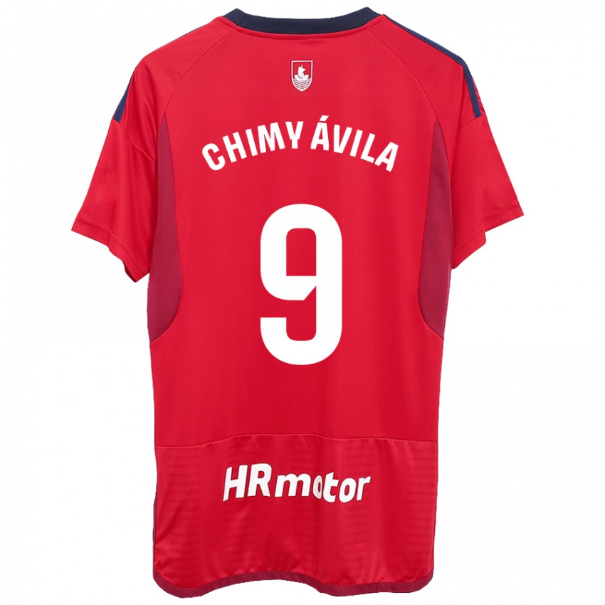 Dames Chimy Ávila #9 Rood Thuisshirt Thuistenue 2023/24 T-Shirt
