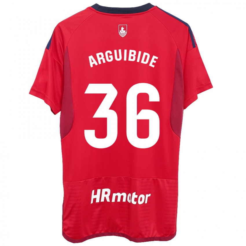 Dames Iñigo Arguibide #36 Rood Thuisshirt Thuistenue 2023/24 T-Shirt