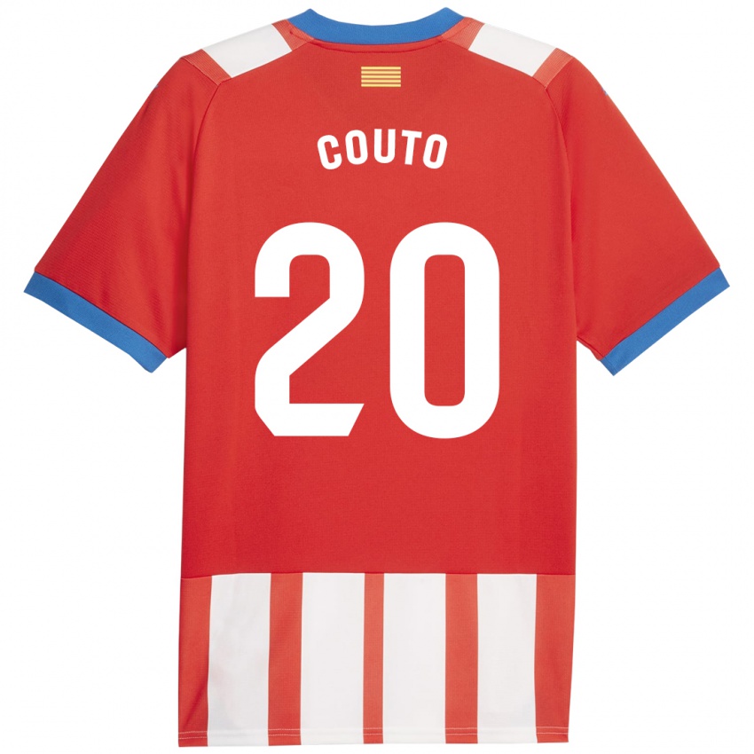 Dames Yan Couto #20 Rood Wit Thuisshirt Thuistenue 2023/24 T-Shirt