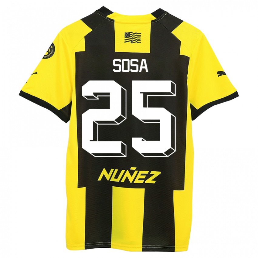 Dames Ignacio Sosa #25 Geel Zwart Thuisshirt Thuistenue 2023/24 T-Shirt