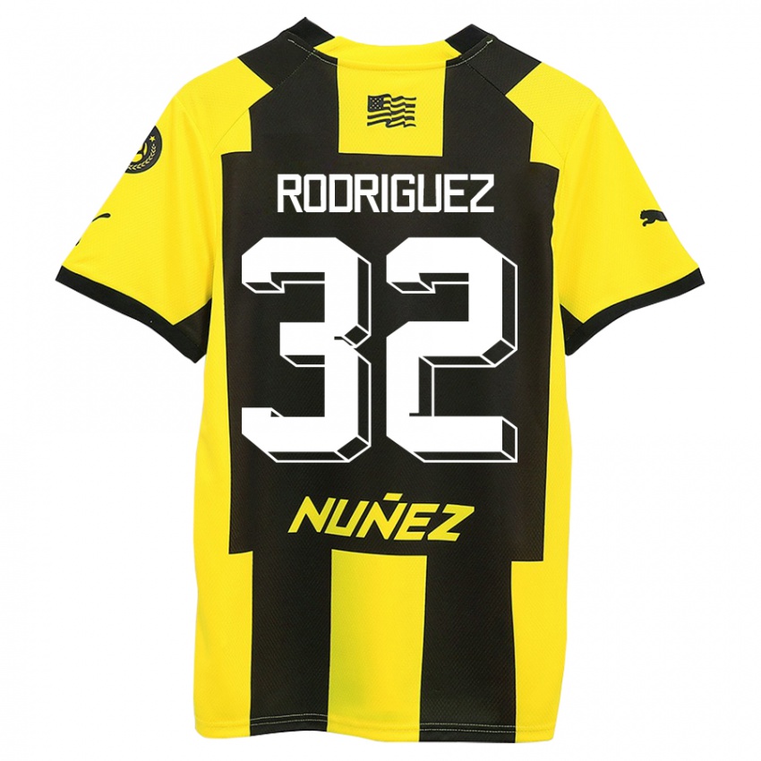 Dames Randall Rodríguez #32 Geel Zwart Thuisshirt Thuistenue 2023/24 T-Shirt