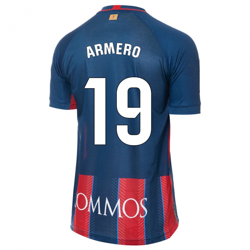 Dames Sergi Armero #19 Marine Thuisshirt Thuistenue 2023/24 T-Shirt