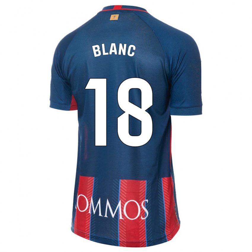 Dames Laia Blanc #18 Marine Thuisshirt Thuistenue 2023/24 T-Shirt