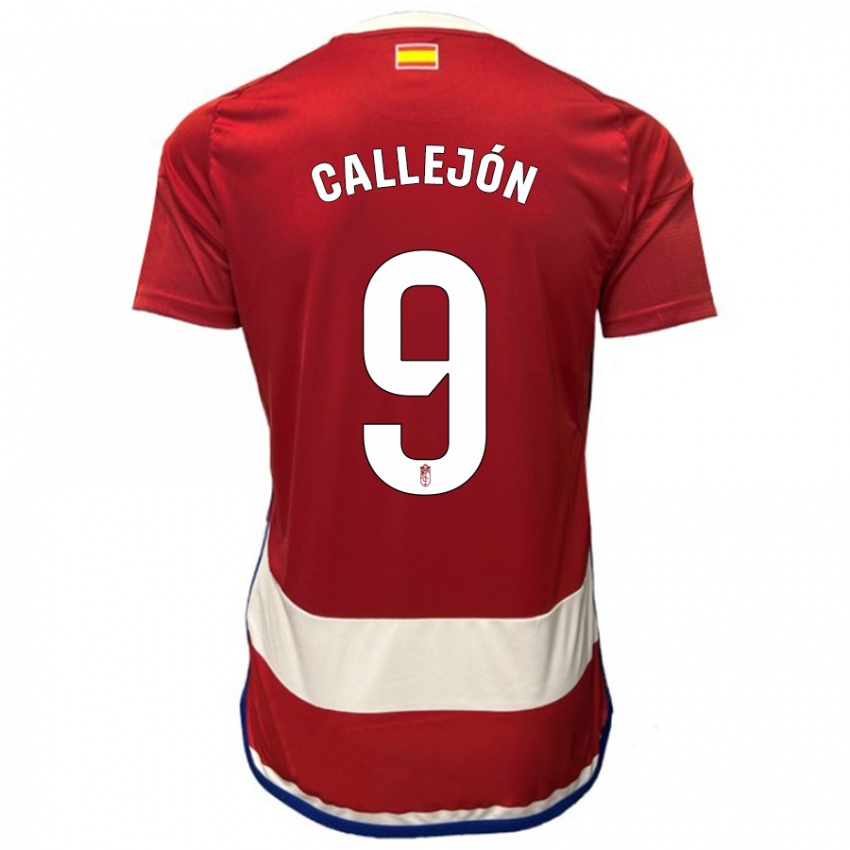 Dames Jose Callejon #9 Rood Thuisshirt Thuistenue 2023/24 T-Shirt