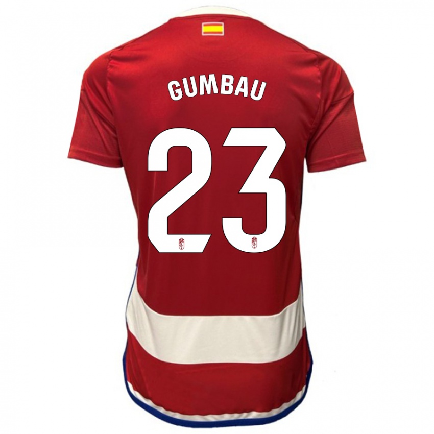 Dames Gerard Gumbau #23 Rood Thuisshirt Thuistenue 2023/24 T-Shirt