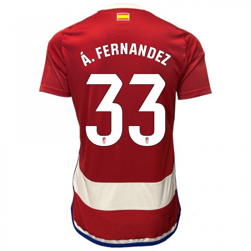 Dames Álvaro Fernández #33 Rood Thuisshirt Thuistenue 2023/24 T-Shirt