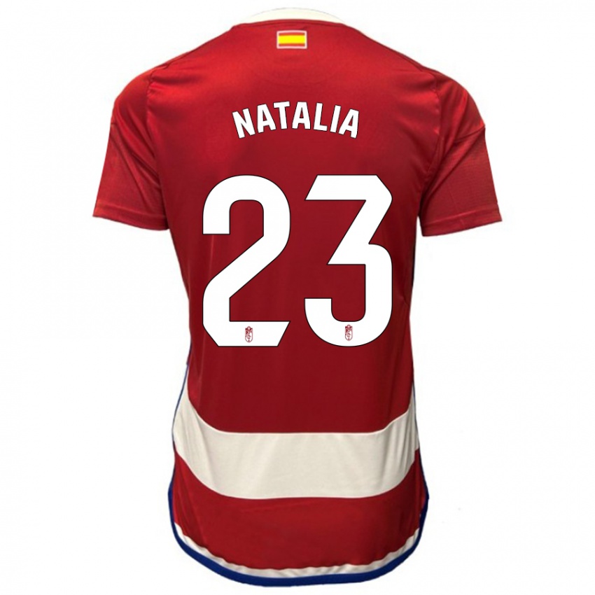Dames Natalia #23 Rood Thuisshirt Thuistenue 2023/24 T-Shirt