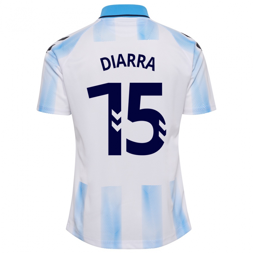 Dames Moussa Diarra #15 Wit Blauw Thuisshirt Thuistenue 2023/24 T-Shirt