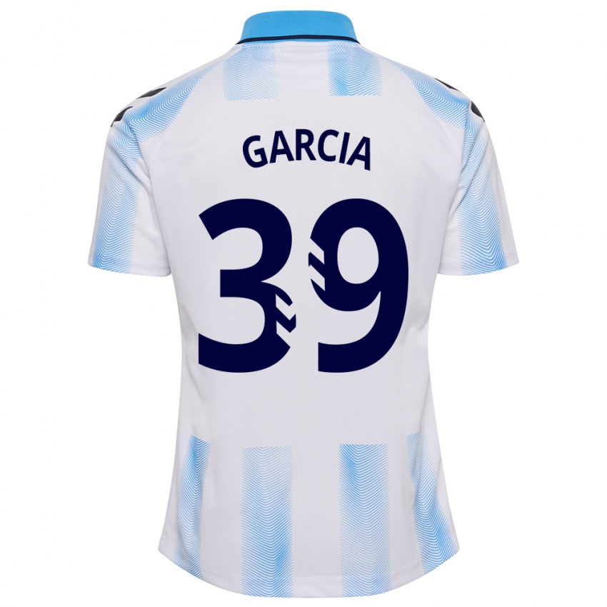 Dames Claudia García #39 Wit Blauw Thuisshirt Thuistenue 2023/24 T-Shirt