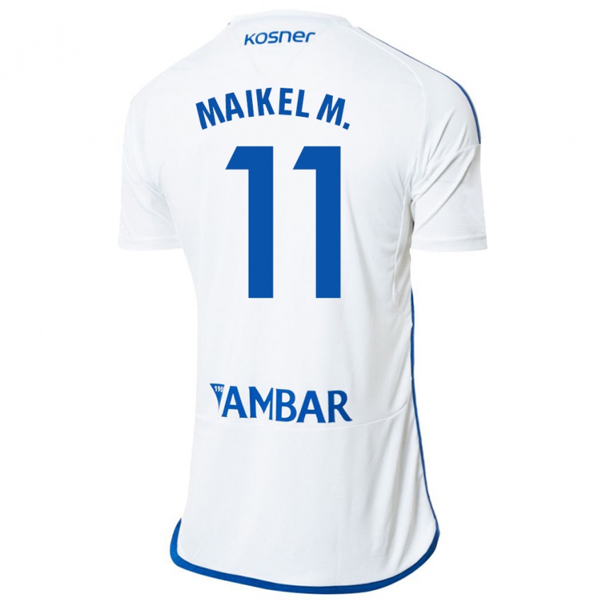 Dames Maikel Mesa #11 Wit Thuisshirt Thuistenue 2023/24 T-Shirt