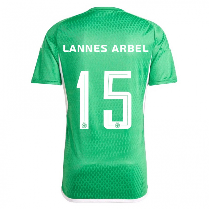 Dames Tomer Lannes Arbel #15 Wit Blauw Thuisshirt Thuistenue 2023/24 T-Shirt