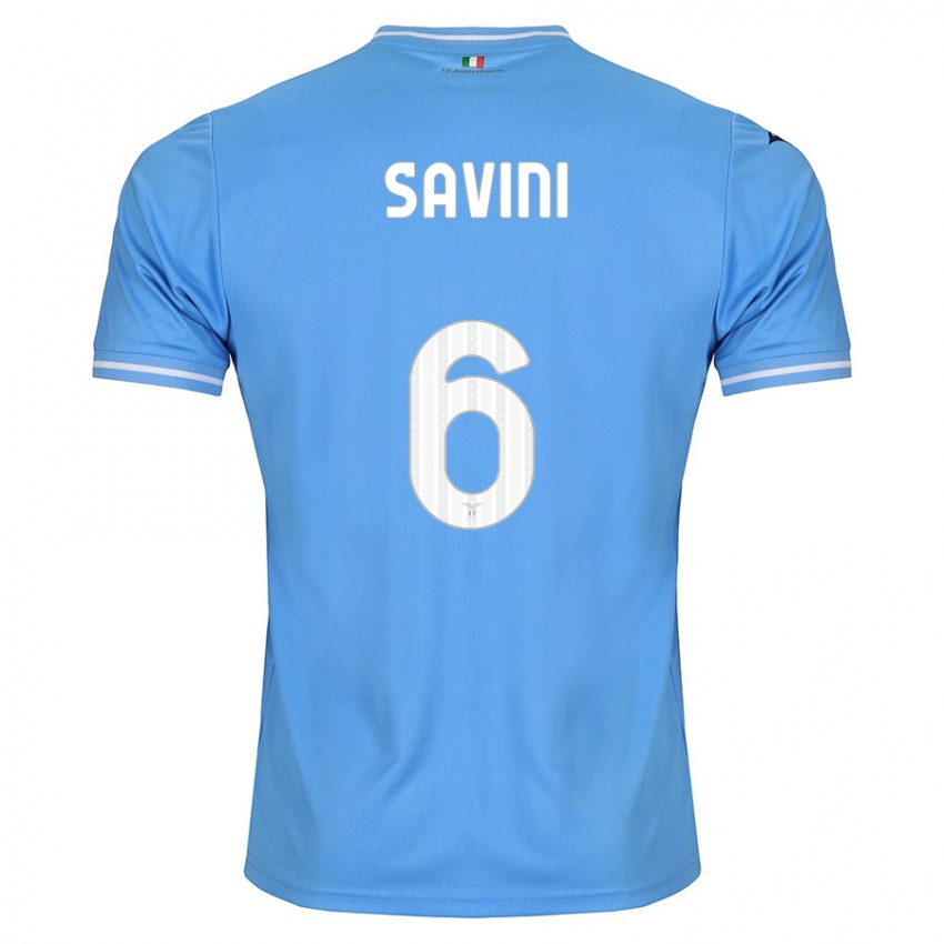 Dames Federica Savini #6 Blauw Thuisshirt Thuistenue 2023/24 T-Shirt