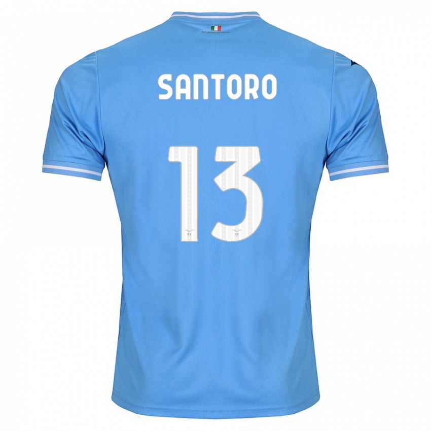Dames Martina Santoro #13 Blauw Thuisshirt Thuistenue 2023/24 T-Shirt