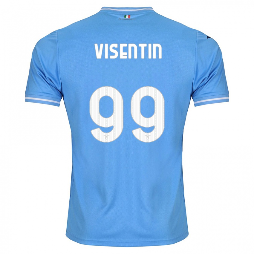 Dames Noemi Visentin #99 Blauw Thuisshirt Thuistenue 2023/24 T-Shirt