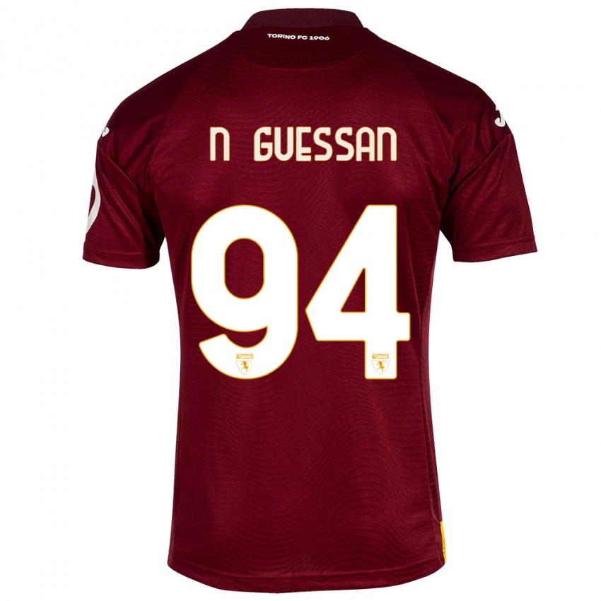 Dames Ange Caumenan N'guessan #94 Donkerrood Thuisshirt Thuistenue 2023/24 T-Shirt