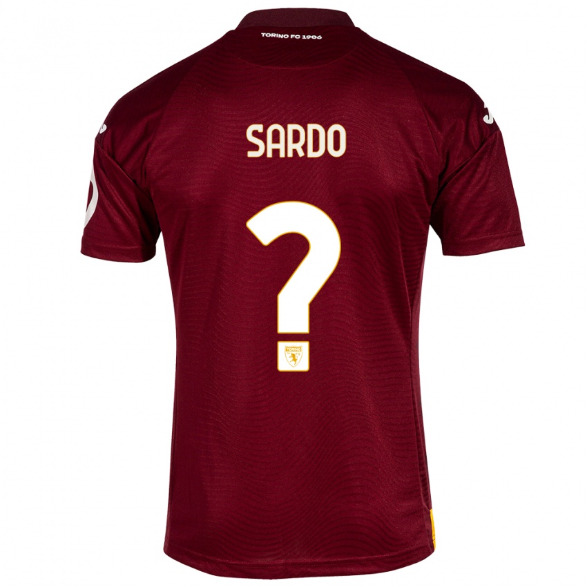 Dames Christian Sardo #0 Donkerrood Thuisshirt Thuistenue 2023/24 T-Shirt