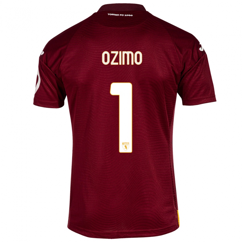 Dames Arianna Ozimo #1 Donkerrood Thuisshirt Thuistenue 2023/24 T-Shirt