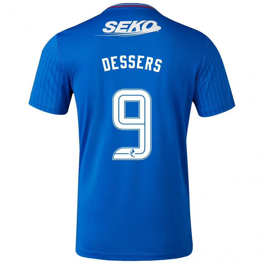 Dames Cyriel Dessers #9 Blauw Thuisshirt Thuistenue 2023/24 T-Shirt