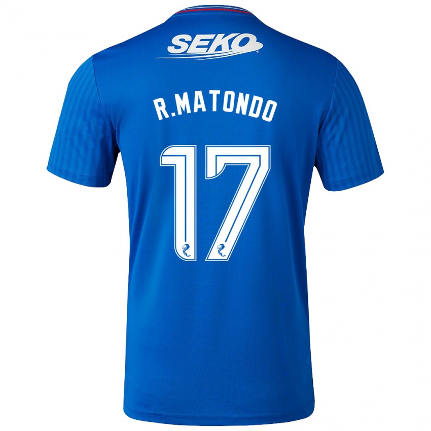 Dames Rabbi Matondo #17 Blauw Thuisshirt Thuistenue 2023/24 T-Shirt