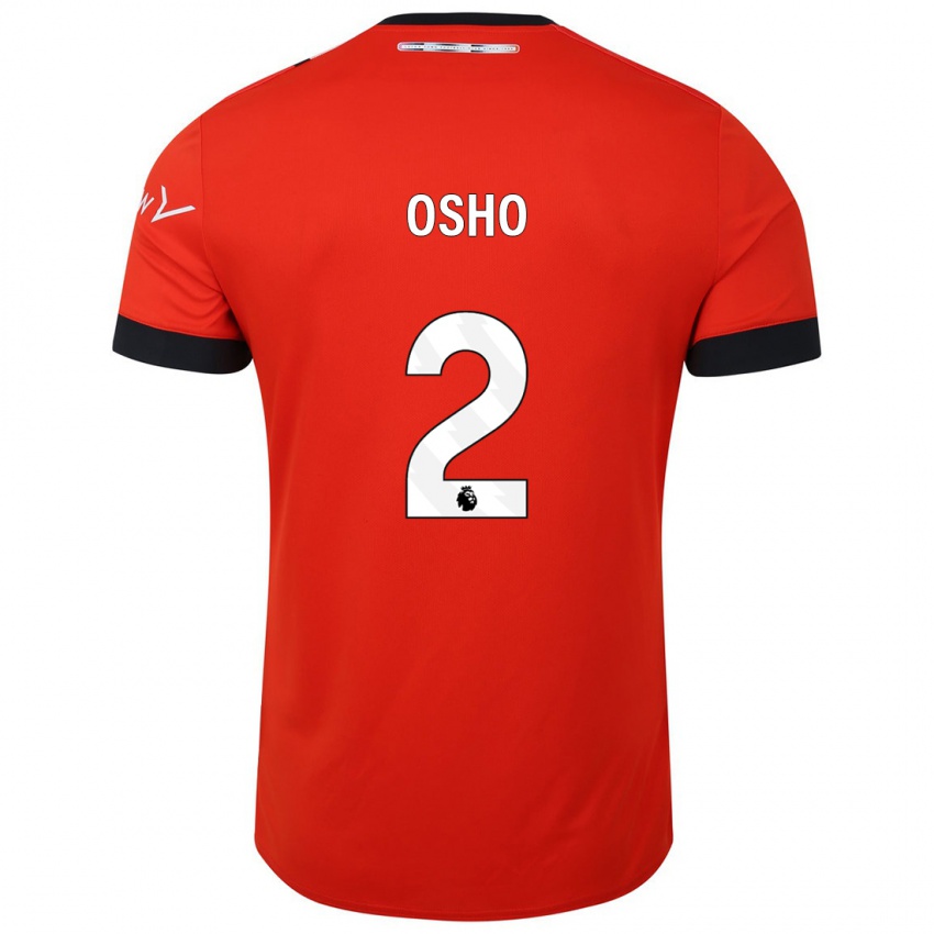 Dames Gabriel Osho #2 Rood Thuisshirt Thuistenue 2023/24 T-Shirt