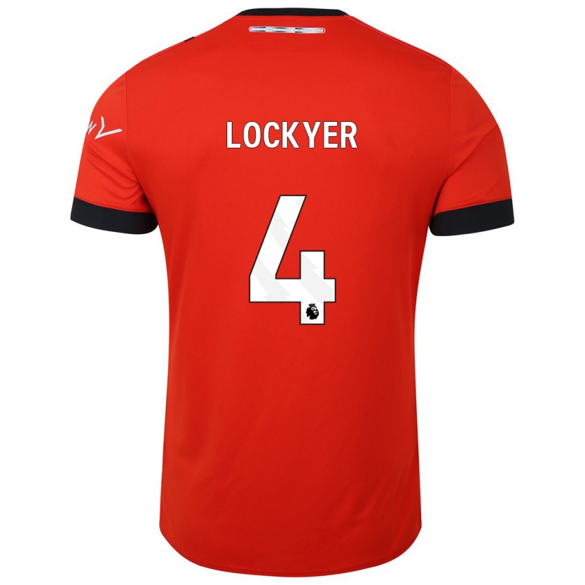 Dames Tom Lockyer #4 Rood Thuisshirt Thuistenue 2023/24 T-Shirt