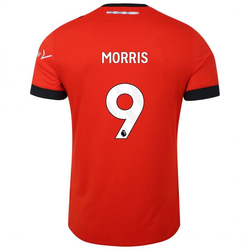 Dames Carlton Morris #9 Rood Thuisshirt Thuistenue 2023/24 T-Shirt