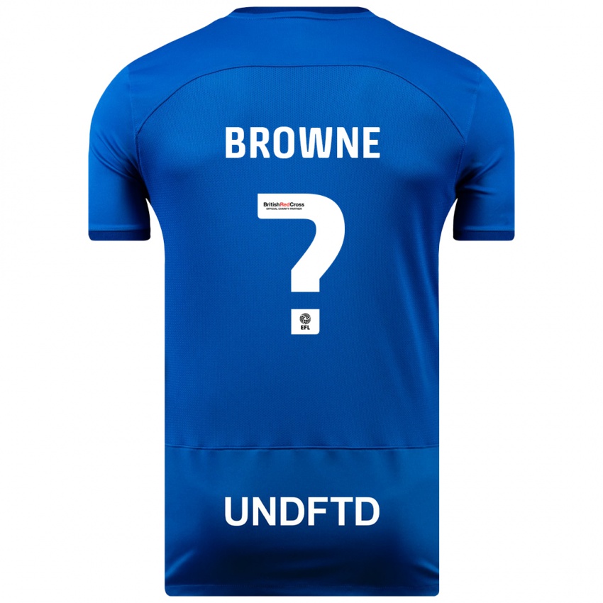 Dames Rico Browne #0 Blauw Thuisshirt Thuistenue 2023/24 T-Shirt