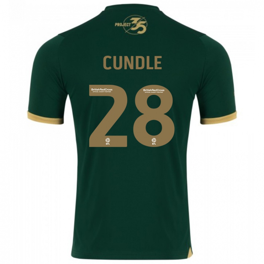 Dames Luke Cundle #28 Groente Thuisshirt Thuistenue 2023/24 T-Shirt
