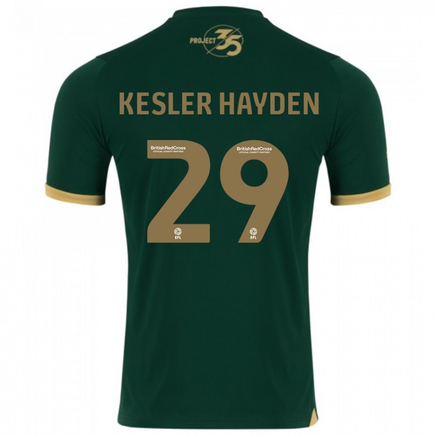 Dames Kaine Kesler Hayden #29 Groente Thuisshirt Thuistenue 2023/24 T-Shirt