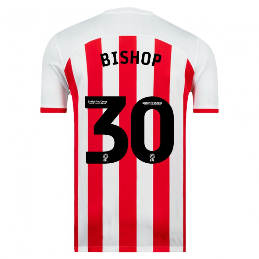 Dames Nathan Bishop #30 Wit Thuisshirt Thuistenue 2023/24 T-Shirt