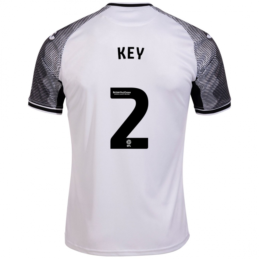 Dames Josh Key #2 Wit Thuisshirt Thuistenue 2023/24 T-Shirt