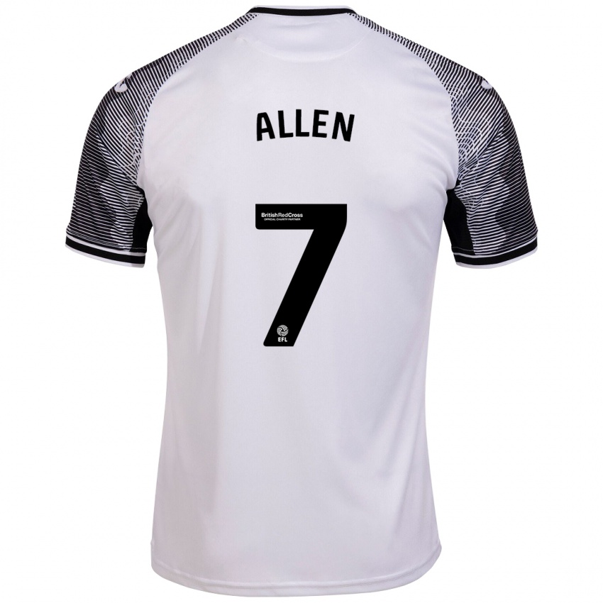 Dames Joe Allen #7 Wit Thuisshirt Thuistenue 2023/24 T-Shirt