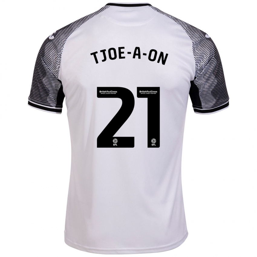 Dames Nathan Tjoe-A-On #21 Wit Thuisshirt Thuistenue 2023/24 T-Shirt