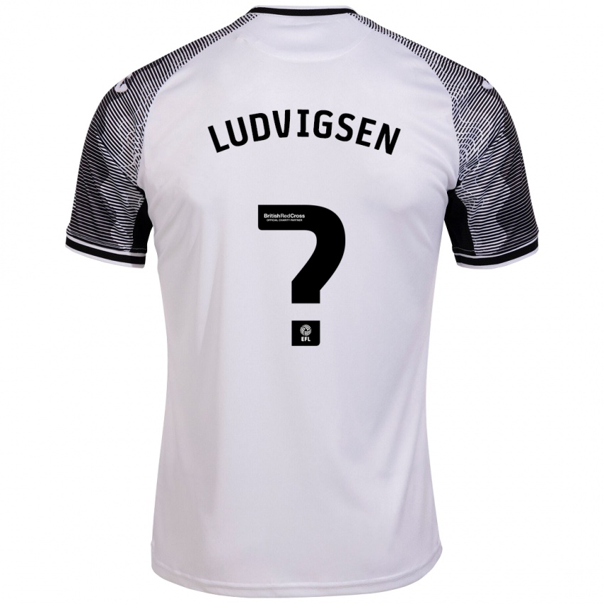 Dames Kai Ludvigsen #0 Wit Thuisshirt Thuistenue 2023/24 T-Shirt