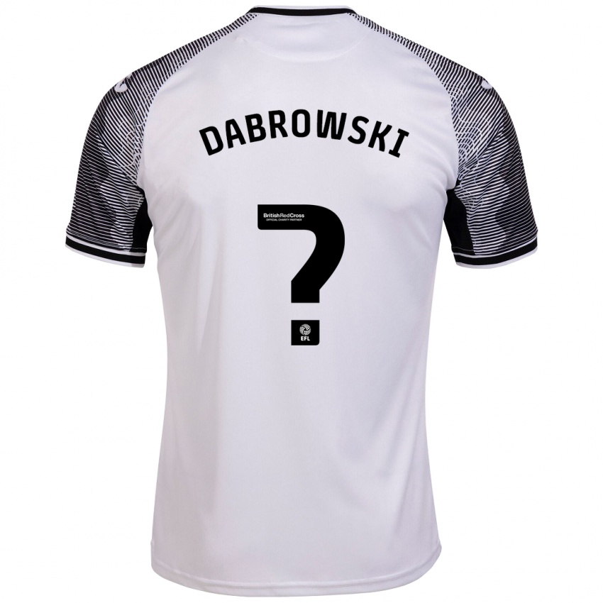 Dames Sebastian Dabrowski #0 Wit Thuisshirt Thuistenue 2023/24 T-Shirt