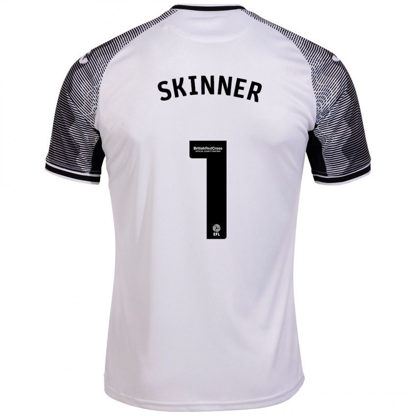 Dames Claire Skinner #1 Wit Thuisshirt Thuistenue 2023/24 T-Shirt