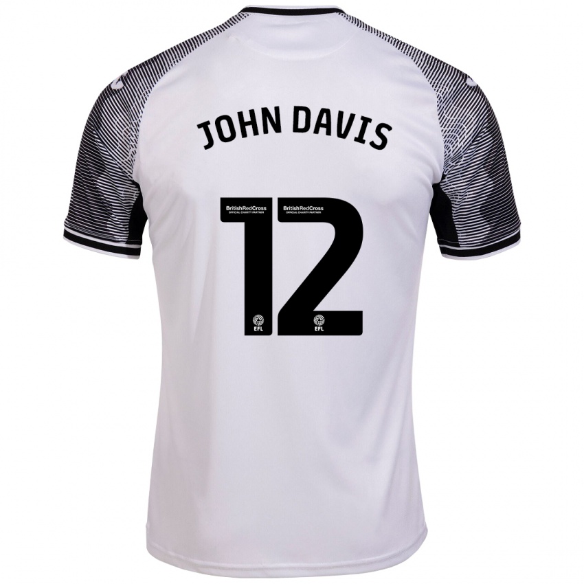 Dames Stacey John-Davis #12 Wit Thuisshirt Thuistenue 2023/24 T-Shirt