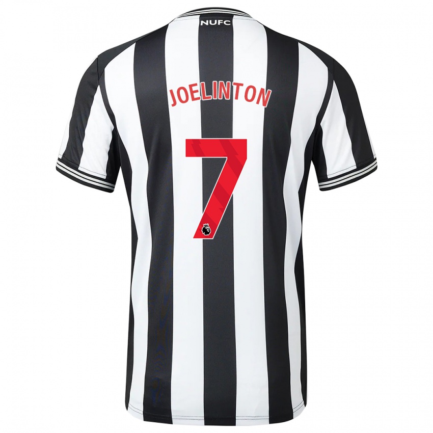 Dames Joelinton #7 Zwart Wit Thuisshirt Thuistenue 2023/24 T-Shirt