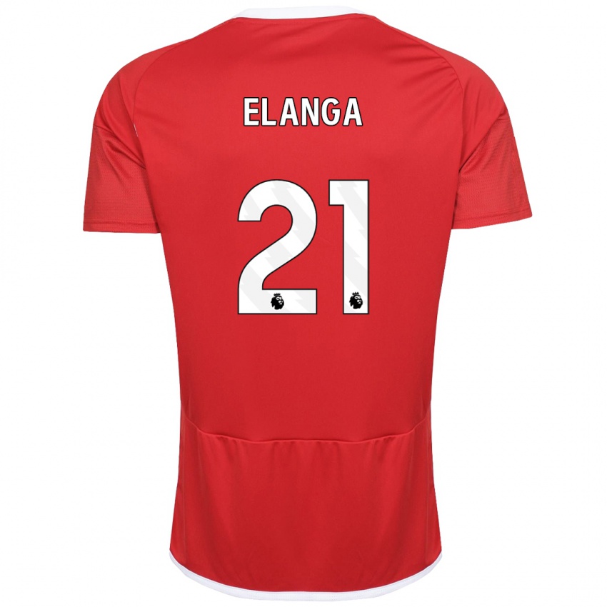 Dames Anthony Elanga #21 Rood Thuisshirt Thuistenue 2023/24 T-Shirt