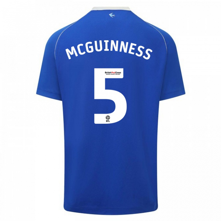 Dames Mark Mcguinness #5 Blauw Thuisshirt Thuistenue 2023/24 T-Shirt