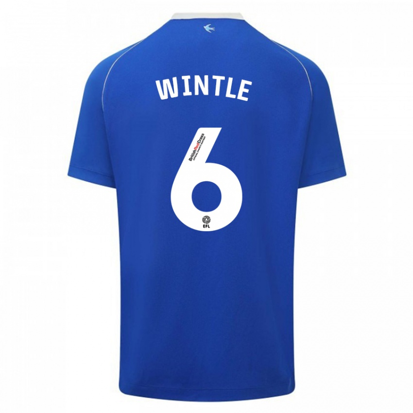Dames Ryan Wintle #6 Blauw Thuisshirt Thuistenue 2023/24 T-Shirt