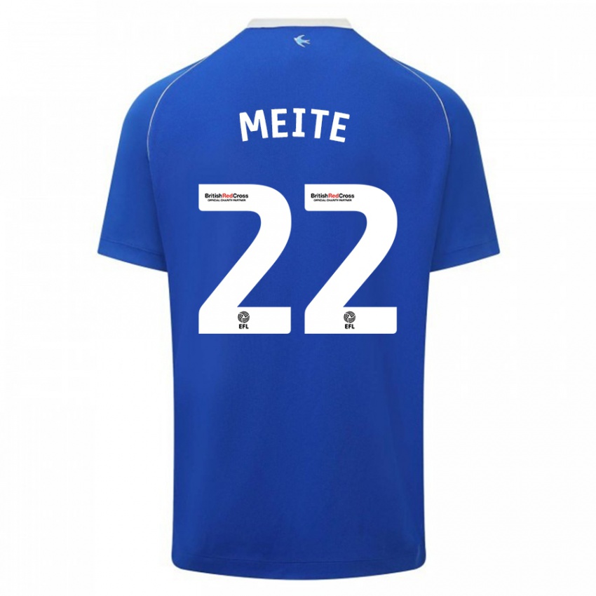 Dames Yakou Méïté #22 Blauw Thuisshirt Thuistenue 2023/24 T-Shirt