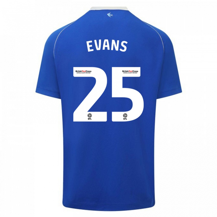 Dames Kieron Evans #25 Blauw Thuisshirt Thuistenue 2023/24 T-Shirt