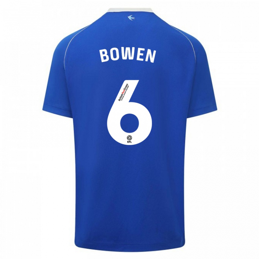 Dames Megan Bowen #6 Blauw Thuisshirt Thuistenue 2023/24 T-Shirt